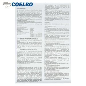 COELBO Press Control mit Trockenlaufschutz IG/AG 1 Zoll, 10bar 10A 230V AC, ohne Kabel
