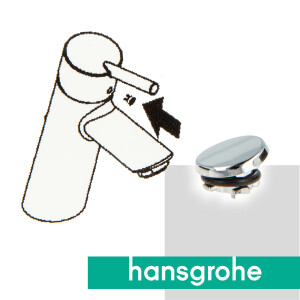 hansgrohe Griffstopfen verchromt 94063000 - passend zu Einhebelmischer