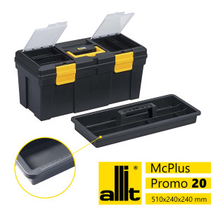 Allit Werkzeugkoffer McPlus Promo 20, schwarz/gelb, 22...