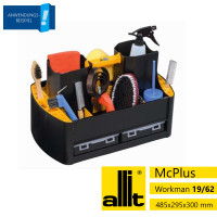 Allit Werkzeug-Tragekasten  McPlus Workman 19/62, schwarz/gelb, mit Sortimentsfächer
