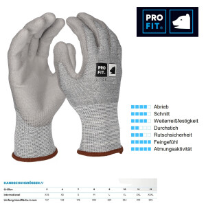 PRO FIT PU-Schnittschutzhandschuh 9904, Größe...