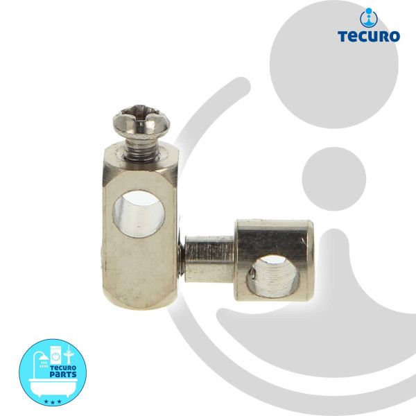 tecuro Ablaufgarnitur mit Zugstange für Waschtische mit Überlauf chrom-sandgest 