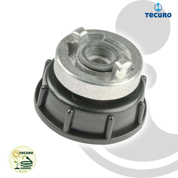 tecuro IBC Adapter Anschlusskappe S60 auf Storz D Kupplung - KA 31 mm
