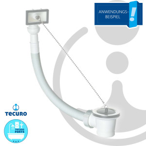 tecuro Überlauf-Verbindungsrohr Ø 25 x 310 mm...