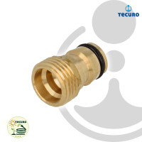 tecuro Geräteanschlussstück mit Steckkupplung und 1/2 Außengewinde - MS-blank