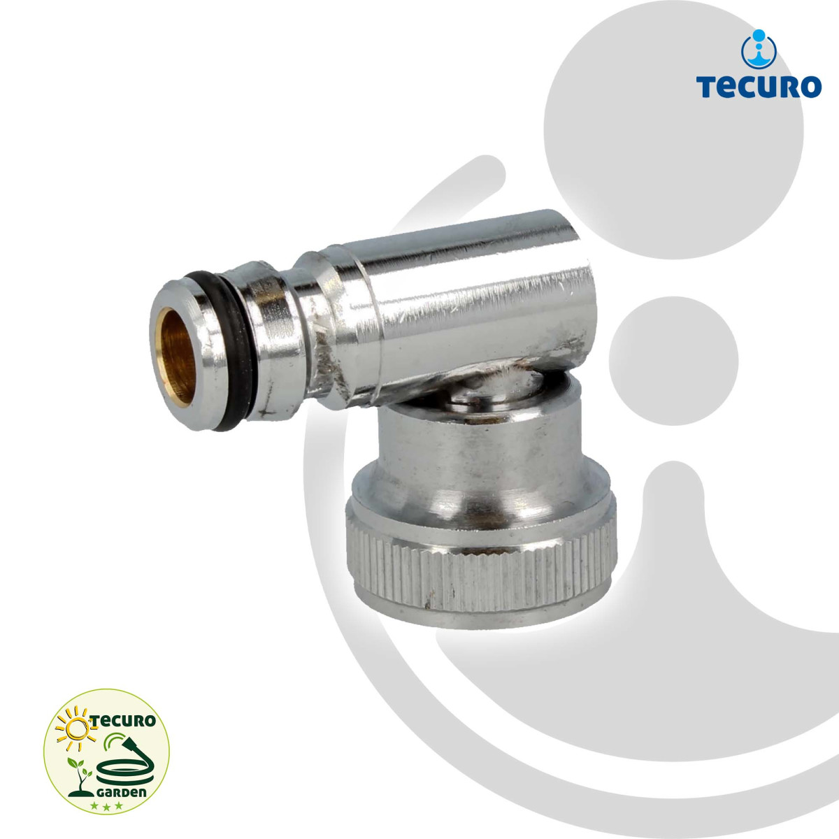 tecuro Winkel-Hahnanschlussstück mit Steckkupplung...