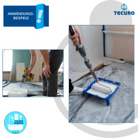 Maler Abdeckvlies Rolle mit 10x1 m mit 180g / m² Oberflächenschutz extra saugfähig und feuchtigkeitsundurchlässig