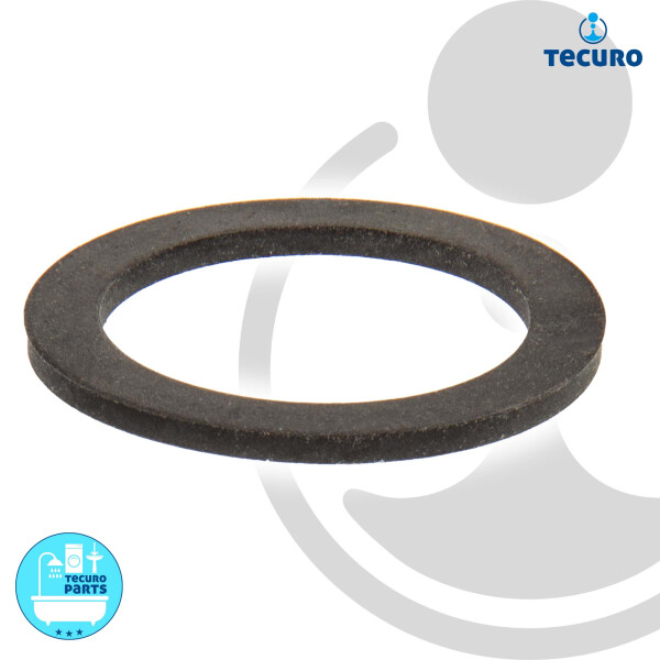 tecuro Gummidichtung für flachdichtende Verschraubung 3/8 Zoll - 19 x 27 x 3,0 mm (EPDM)