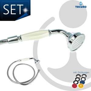 tecuro Nostalgie - Handbrause Ø 65 mm, 1-strahlig,...
