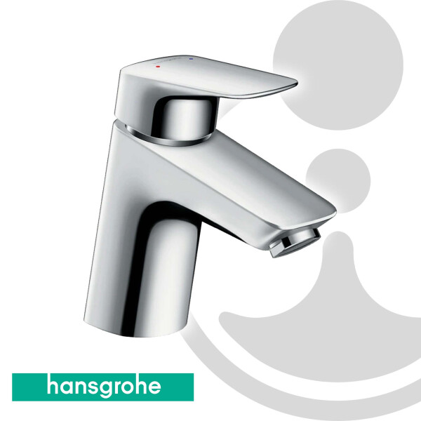 hansgrohe Logis NIEDERDRUCK Einhebel Waschtischmischer 70 mit Push-Open Ablauf - 71074000