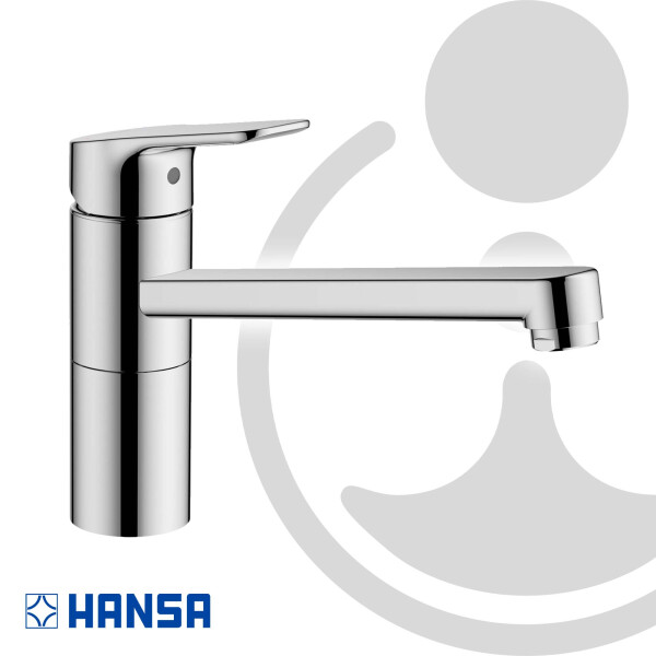 HANSABASIC Spültisch-Einhand-Einlochbatterie, schwenkbar, verchromt, 55482203