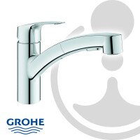 GROHE EH-Spültischbatterie Eurosmart mit herausziehbarer Dual-Spülbrause, verchromt - 30305001