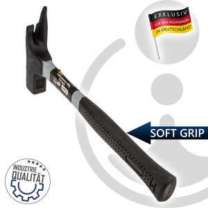 MASTERPROOF PROFESSIONAL Profi - Latthammer 600 Gramm, Fiberglas DIN 7239, 320 mm