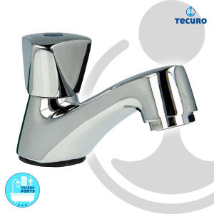 tecuro Standventil - Auslaufventil mit Strahlregler & Anschlussschlauch 300 mm