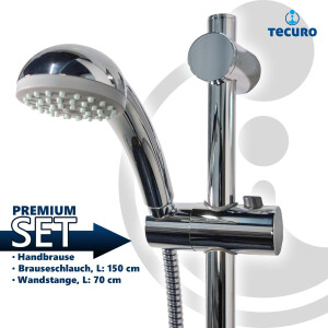 tecuro Brauseset ew-easy-65 - mit Handbrause 1-strahlig,...
