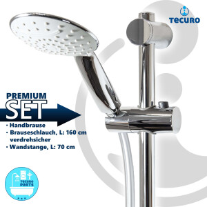 tecuro Brauseset ew-120R - mit 2 Funktionen Handbrause,...