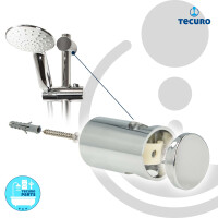 tecuro Brauseset ew-120R - mit 2 Funktionen Handbrause, Brauseschlauch 160 cm, Wandstange 115 cm