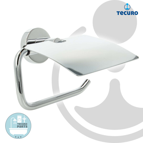 tecuro 8000 Papierhalter mit Deckel - Metall hochglanzverchromt