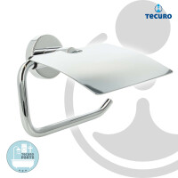 tecuro 8000 Papierhalter mit Deckel - Metall hochglanzverchromt