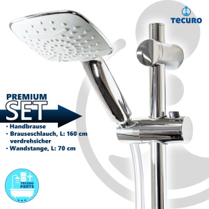 tecuro Brauseset ew-120Q - mit 2 Funktionen Handbrause,...