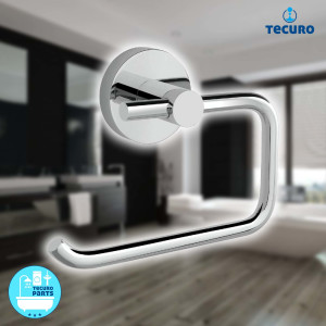 tecuro Serie 8000 Toilettenpapierhalter ohne Deckel - Messing verchromt