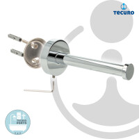 tecuro 8000 Reserverollenhalter Papierhalter - Metall hochglanzverchromt