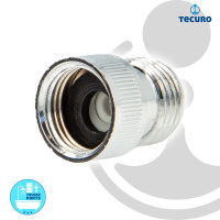 tecuro Universal Rückflussverhinderer 1/2 Zoll - zur Montage an Wannen- und Brausearmaturen