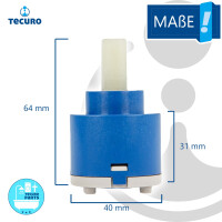 tecuro Kartusche SEDAL Ø 40 mm Steuereinheit Regeleinheit für Einhebel-Armaturen Bad/Küche