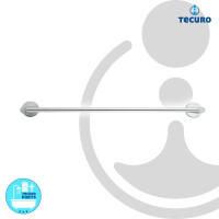tecuro 8000 Badetuchhalter 300 mm, Rohr Ø 15 mm - Metall hochglanzverchromt