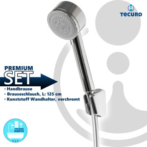 tecuro Wannenset ew-80 - mit 5 Funktionen Handbrause,...