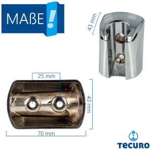tecuro Wannenset ew-80 - mit 5 Funktionen Handbrause, Brauseschlauch 125 cm, Wandhalter