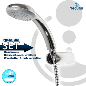 tecuro Wannenset ew-easy-90 - mit Handbrause 1-strahlig,...
