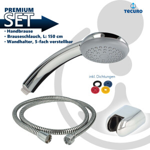 tecuro Wannenset ew-easy-90 - mit Handbrause 1-strahlig,...