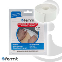 Fermit Abdichtband Wanne Dusche Spüle, hochelastisch, wasserdicht, vorgeformt, Länge 3,35 m