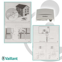 Vaillant Außentemperaturfühler, Außenfühler, VRC DCF #009535