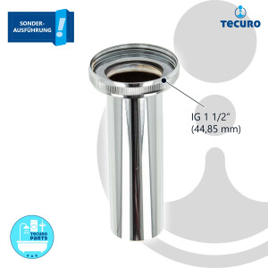 tecuro Tauchrohr mit Ø 32 x 1 1/2 Zoll...