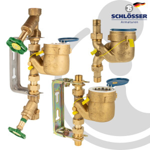 Fallrohr Hauswasserzähler Kombi-Set, Baulänge...