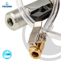 tecuro Anschlussadapter für Gefässfüller mit Absperrvorrichtung und Manometer - 442042