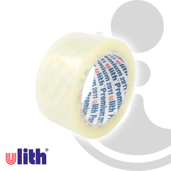 Paketklebeband Ulith-Premium 2011, transparent, 50 mm x 66 m, leise abrollbar