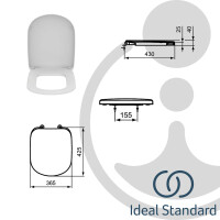 Ideal Standard WC-Sitz Eurovit Plus, Weiß (Alpin) T679201