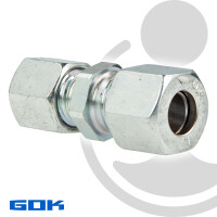 Schneidringverschraubung Typ GR - Gerade Verschraubung reduziert Ø 10 x 8 mm, Stahl verzinkt, Schneidring Stahl