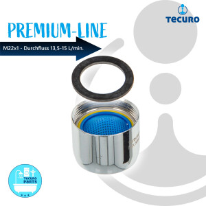 tecuro PREMIUM Mischdüse Strahlregler M22x1 IG,...