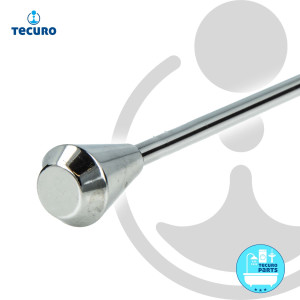 tecuro Zugstange für Ablaufgarnitur, 37 cm x Ø 4 mm, verchromt