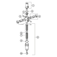 Resideo Filterkombination MiniPlus-FK FK06 Messing, AA, R1 - FK06-1AA