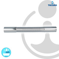 tecuro flexibles Abgangsrohr Ø 32 mm x  300 mm, messing verchromt