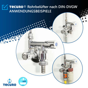 tecuro Rohrbelüfter für Auslaufventile und...