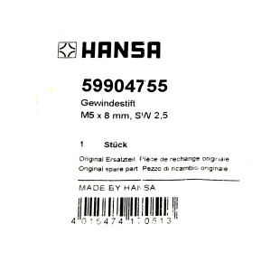 HANSA Gewindestift 59904755 M5 x 8 mm