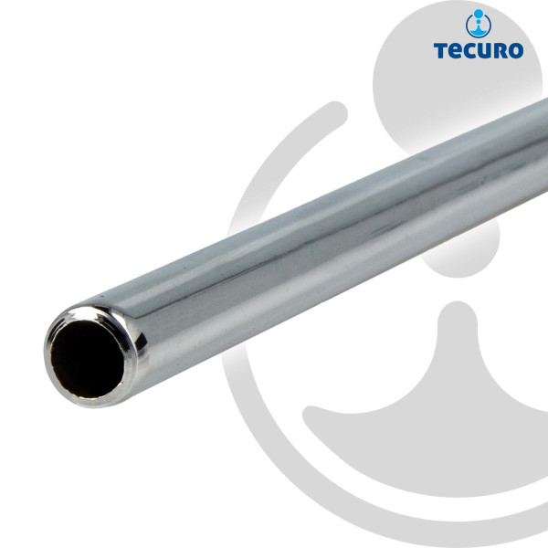 tecuro Kupferrohr, weich, zur Sanitärinstallation - verchromt Ø 10 mm verschiedene Längen