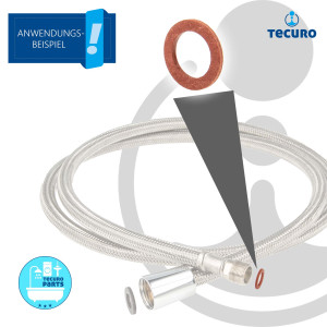 tecuro HD-PressDichtung 9 x 14 x 1,5 mm - für Überwurfmuttern M15/1
