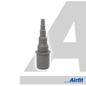 Airfit Schlauchnippel DN 32 für Schlauch von 8 bis 25 mm - KS-grau